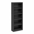 thumbnail image 1 of Furinno Rail 5-Tier Open Shelf Bookcase, Blackwood, 1 of 6