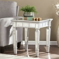 thumbnail image 2 of Meubles SEI Glenview Table de Chevet Carrée en Bois Miroir en Argent Mat, 2 of 3