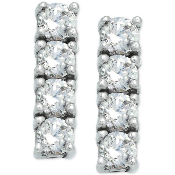 Giani Bernini Boucles d'Oreilles en Zircon Cubique en Argent Sterling