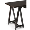 thumbnail image 4 of Atlin Designs Computer Desk in Dark Chestnut Brown, 4 of 6