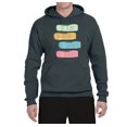 thumbnail image 2 of Positive Vibe Be Kind Brave Thankful Be Yourself Inspirational/Christian Unisex Graphic Hoodie Sweatshirt, Charcoal, Medium, 2 of 3