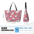 thumbnail image 4 of Honeii Rose Flowers for Tote Bag with Adjustable Strap,Beach Bag, Waterproof Sandproof Beach Tote Bag, Large Capacity Foldable Beach Bags, 4 of 7