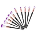 thumbnail image 3 of Makeup Brush, Portable 10Pcs Professional Makeup Brush Set, Easy Cleaning Ergonomic For Cosmetics Shop Loose Powder Eyeshadow Home, 3 of 8