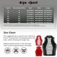thumbnail image 6 of Sxiwei Women's Shiny Leather Front Lace Up Crop Top Gothic Music Festival Vest Top Red 4XL, 6 of 6
