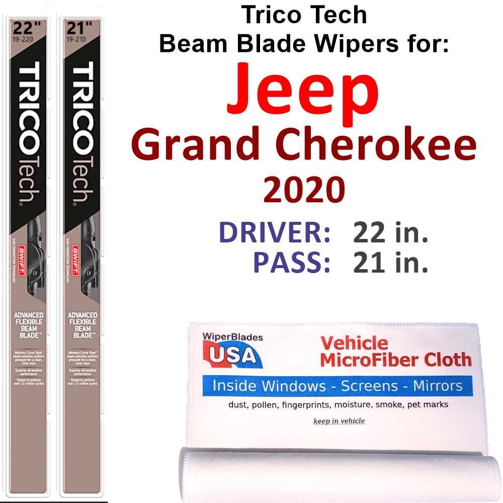2020 Jeep Grand Cherokee Beam Blade Wipers (Set of 2)