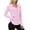 Pink, variant on Bosfbaoi Women's Hooded Full Zip Curved Hem Sun Protection Jacket, Lightweight Quick Dry Breathable UV Protection Top, Thumbhole Zipper Pocket Sun Shirt for Outdoor Daily Wear