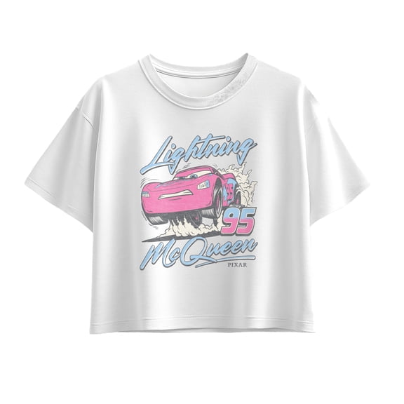 Cars - Lightning McQueen Motorcross - Youth Girls Boxy T-Shirt