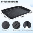 thumbnail image 5 of DAZUINIAO Boot Tray Shoe Mat for Entryway Indoor Outdoor,Resistant Waterproof Anti-fouling Pet Garden Garage Mat，4 Pack 15.75*11.81*1.38(Black）, 5 of 6