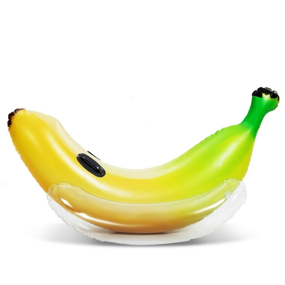 Sloosh Inflatable Banana Pool Float - Ride on Banana Pool Floats Funny Swimming Pool Party Decorations