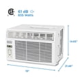 thumbnail image 3 of BLACK+DECKER BD10WT6 10,000 BTU Window Air Conditioner Unit, AC Cools Up to 450 Square Feet, Energy Efficient, White, 3 of 8