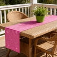 thumbnail image 6 of Pink Glitter Sequin Table Runner 12 x 70 Inch, Sparkly Nightclub Party Decor for Bachelorette, 70s Theme, Weddings and Dining Table, 6 of 6