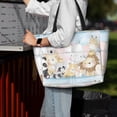 thumbnail image 4 of Wukai Cute Animals Print Zipper Bag,large Beach Tote Bag,Waterproof Sandproof Bag,Grocery and Picnic Tote Travel Bag, 4 of 5