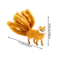 thumbnail image 2 of vlrwzc Cute Plush Nine-Tailed Fox Handmade Soft Fox Plushy Doll Exquisite Foxes Plush Figure Home Decorations for Adults, 2 of 7
