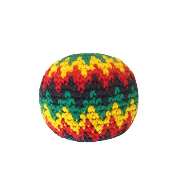 Guatemalart 221RA 3 Crochet Hacky Sacks Rasta colors