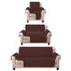 thumbnail image 1 of Juego de Protector Cubre Sala Doble Vista Capitonado, Incluye: Protector de Sofá, Love Seat y Sillón Individual CAFÉ BEIGE, 1 of 1