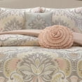 thumbnail image 7 of Lanco Diane Elegant Floral 6-Piece Reversible Comforter Set, King, Blush, 100% Polyester Fill, 7 of 7