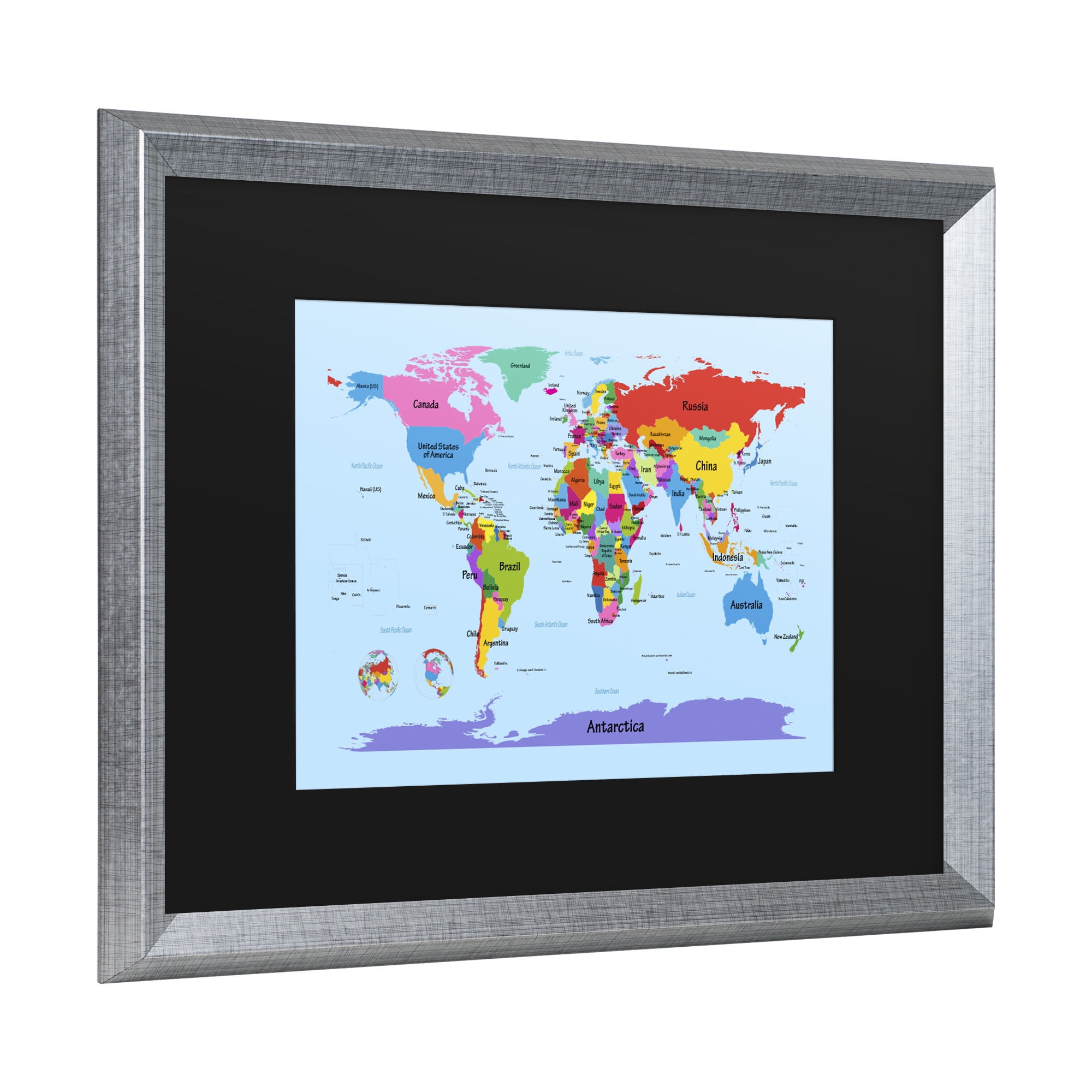 Trademark Fine Art 'Childrens World Map' Canvas Art by Michael Tompsett