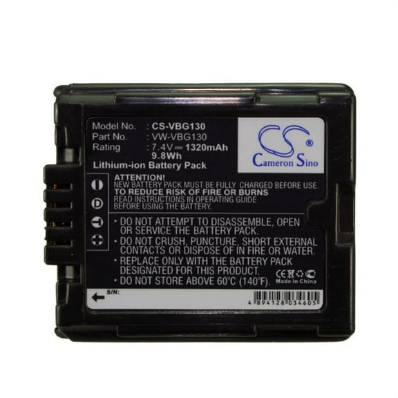 1320mAh VW-VBG130 DMW-BLA13AE DMW-BLA13A VW-VBG130-K DMW-BLA13 Battery for Panasonic PV-GS500 HDC-HS250 HDC-SD700 AG-HSC1 H288GK