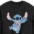 thumbnail image 3 of Disney - Lilo & Stitch - Stitch Hearts You - Toddler & Youth Crewneck Fleece Sweatshirt, 3 of 5