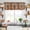 Multicolor, variant on Burnt Orange Green Kitchen Curtain Valances for Windows Farmhouse Short Curtains, Vintage Abstract Flowers Rod Pocket Valance Curtain for Bedroom Cafe Living Room 42"x12"
