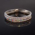 thumbnail image 5 of Pulsera de tobillo de cristal YONGSHENG 4 Uds tobilleras elásticas de tenis con diamantes, 5 of 5