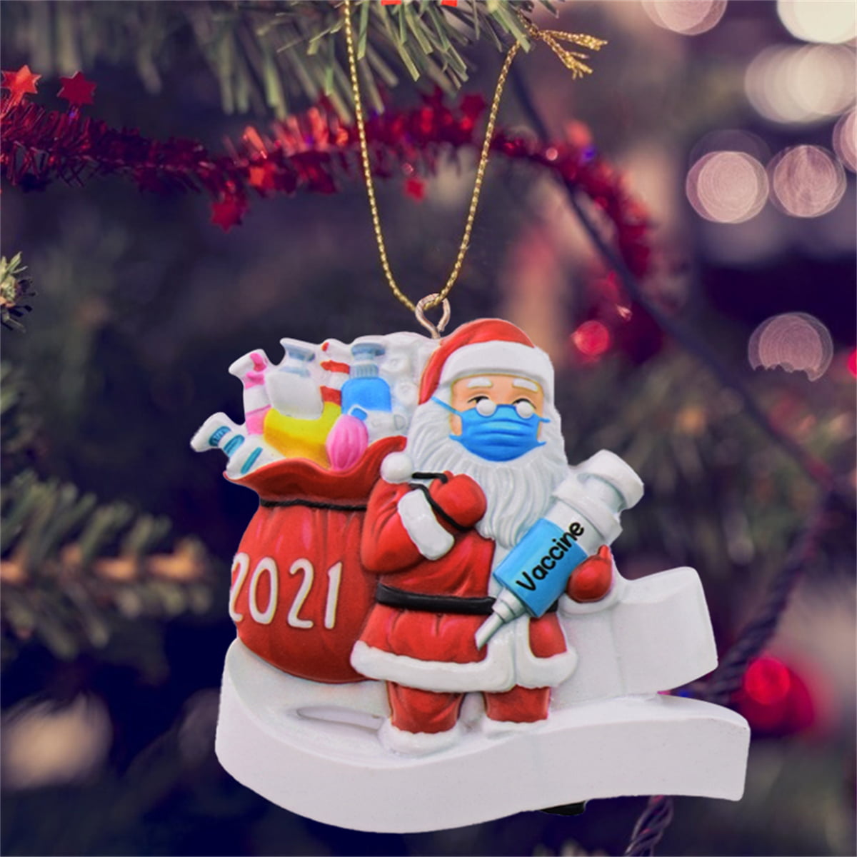 Hanging Ornament,Santa Claus with Tradition Home Decor for Family Indoor Home Decor Gifts. Christmas Tree Decoration Pendant A 2021 Santa Claus Ornaments