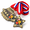 48-Basketball Style 2, variant on 48 Softball Style 2 2-Inch Zinc Alloy Award Medals with Neckbands