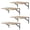 Rustic Brown Shelves, variant on Deep Floating Wall Shelves - 4 Sets Of 12 Inch Wide White Wood For Bathroom Bedroom Kitchen Living Room