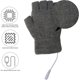 thumbnail image 3 of Guantes calefactables USB para hombre y mujer, color gris, calentadores de manos USB, cálidos para invierno, con dedos completos y sin dedos, guantes calefactables USB para ordenador portátil, 3 of 5
