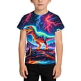 thumbnail image 2 of shoper Boys Tshirts 6 Crew Neck Short Sleeve T-Shirts Comfy Summer Tops Toddler Boy Clothes, 2 of 3