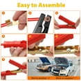thumbnail image 3 of 2pcs Automotive For Alligator Battery Clamps 500 Amp Heavy Duty Charger Clips Tool, 3 of 9