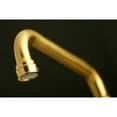 thumbnail image 3 of Kingston Brass KS513SB 2-Handle Wall Mount Kitchen Faucet, Brushed Brass, 3 of 5