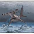 thumbnail image 1 of Disney Kids Sharks Under Water Blue Wallpaper Border Retro Design, Roll 15' x 9", 1 of 3