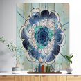 thumbnail image 2 of Design Art - Fleur Arrondie Bleue et Violette, 2 of 5