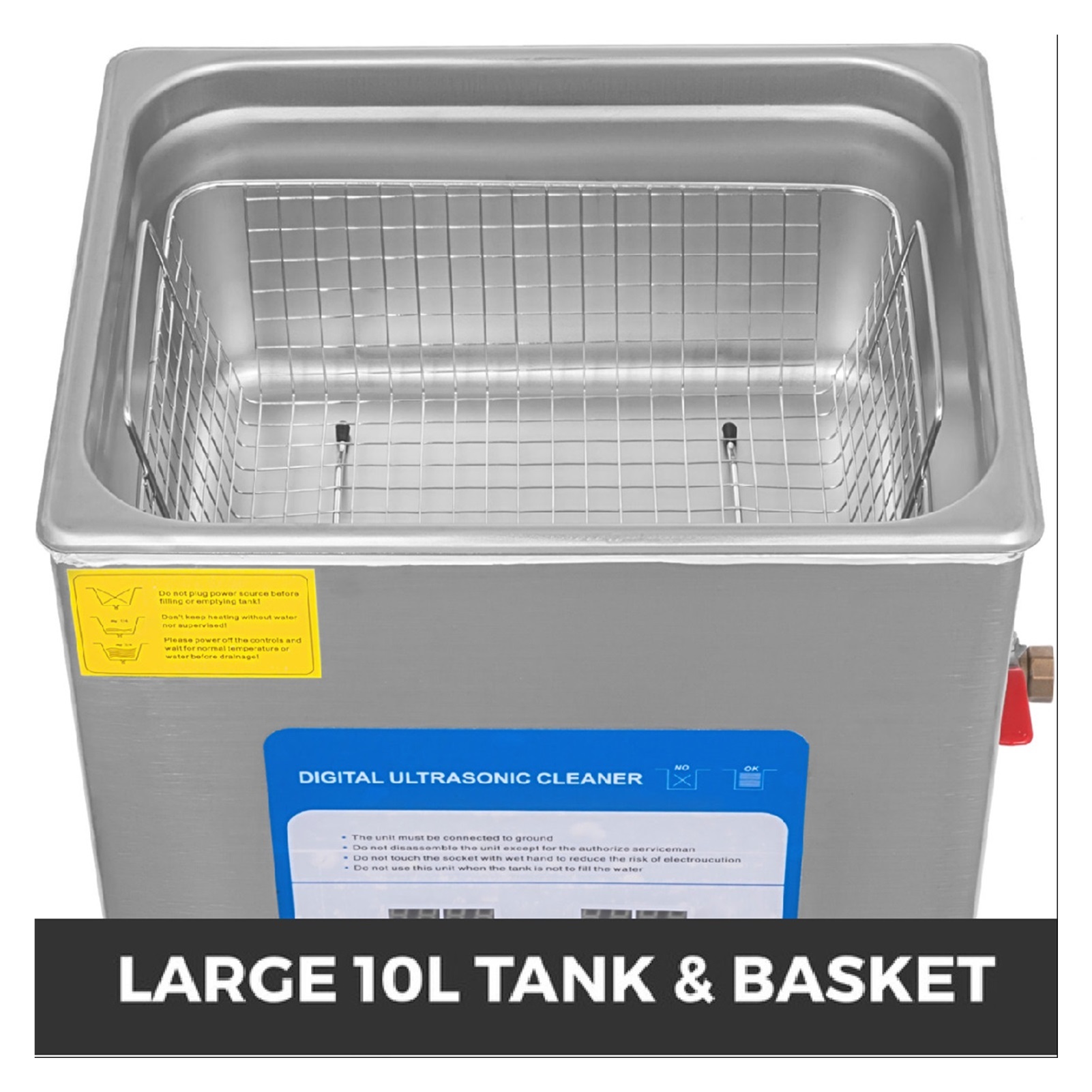 3.2L 6L 10L Ultrasonic Cleaner Mini Portable Washing Machine 316 Stainless Steel Dishwasher Ultrasound Bath Contact Lenses ,Strong Cleaning
