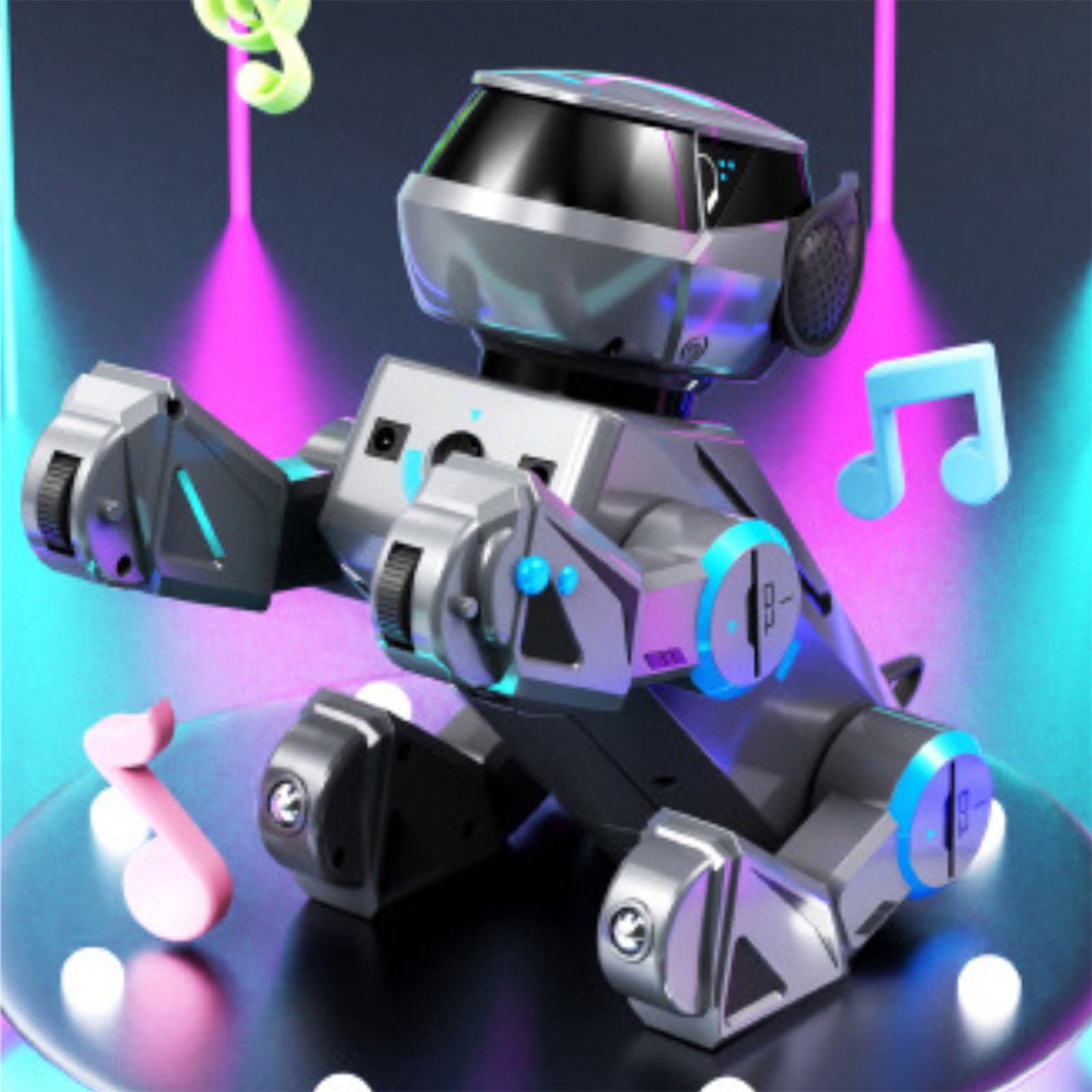 BJBSJSZ Robot Dog Toys for Kids – Smart Interactive Robot Puppy with Bluetooth,Touch Sensor, Dance Tricks, LED Eyes, Gift for Kids Boys and Girls