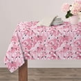 thumbnail image 4 of Flamingo Tablecloth, Pink Rectangle Tablecloth, Pink Print Table Cloth, Spring Summer Waterproof Wrinkle Free Rectangle Tablecloth for Rectangle Tables 60 X 84, 60 X 102, 60 X 120 Inch, 4 of 6