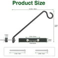 thumbnail image 3 of Rotating Heavy Type Plant Holder Swivels Balconies Railing Hook Wall Basket for Outdoor Plant Bird Feeders, 3 of 8