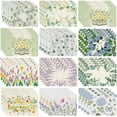 thumbnail image 2 of 2024 Placemat Spring And Summer Flowers Table Tulip Hydrangea Lavender Kitchen Table Cushion, 2 of 6