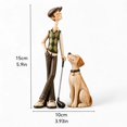 thumbnail image 3 of KUAZOU Golf Player with Loyal Dog Statue, Resin Decorative Sculpture for Golf Lovers, Home Desk Shelf Decor, Office, Living Room, Gift for Golfers, Hand-Painted Detail, Rustic Home Accent, 3 of 5