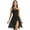 Black, variant on RUNQHUI Women's Color Block Sleeveless Lyrical Modern Contemporary Leotard Dress Ballroom Dancing Costume Brown L
