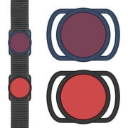 Airtag Dog Collar Holder,Airtag Protective Case for Dog Cat Collar,Updated Airtag Collar Holder Compatible for Apple Airtag. (BR+BD) 2 Pack