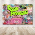 thumbnail image 5 of The Fresh Princess Baby Shower Party Decorations Banner Photo Studio Background Pink Graffiti Brick Wall Hip Hop Vintage Disco Neon Girl Birthday Backdrops Props for Photography, 5 of 5