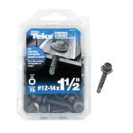 ITW Brands 253759 12 x 1.5 in. Head Drill Point Roofing Screws44; Pack of 75