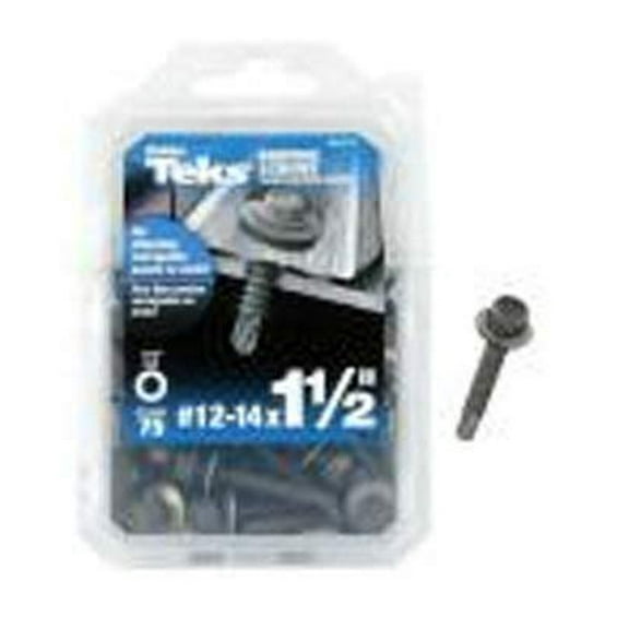 ITW Brands 253759 12 x 1.5 in. Head Drill Point Roofing Screws44; Pack of 75