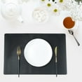 thumbnail image 2 of CSChome Set de Table en Faux Cuir Résistant à la Chaleur Antidérapant Réutilisable Design Rectangulaire pour Cuisine Maison, 2 of 6