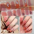 thumbnail image 1 of Nail Art Stickers, Full Cover Sticker, 3D Colourful Nail Stickers D Heat B5X8, 1 of 7