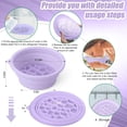 thumbnail image 2 of Silicone Ice Face Bowl, Face Bowl for Ice with Built-in Ice Tray, Foldable Faces Ice Bath Bowl, Facial Plunge Bowls for Cold Plunge Therapy, Portable Spa Tool for Home & Travel (Purple), 2 of 8