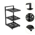 thumbnail image 6 of TISHITA Pot and Pan Organizer Reusable Pot Rack for Counter Under Cabinet Under Sink 3 Tier Black, 6 of 8