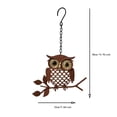 thumbnail image 3 of Eolstice Metal Owl Hanging Ornament, Ironwork Wall Sculpture, Vintage Garden Decor, For Terrace Home Porch Tree Indoor Outdoor, 3 of 6